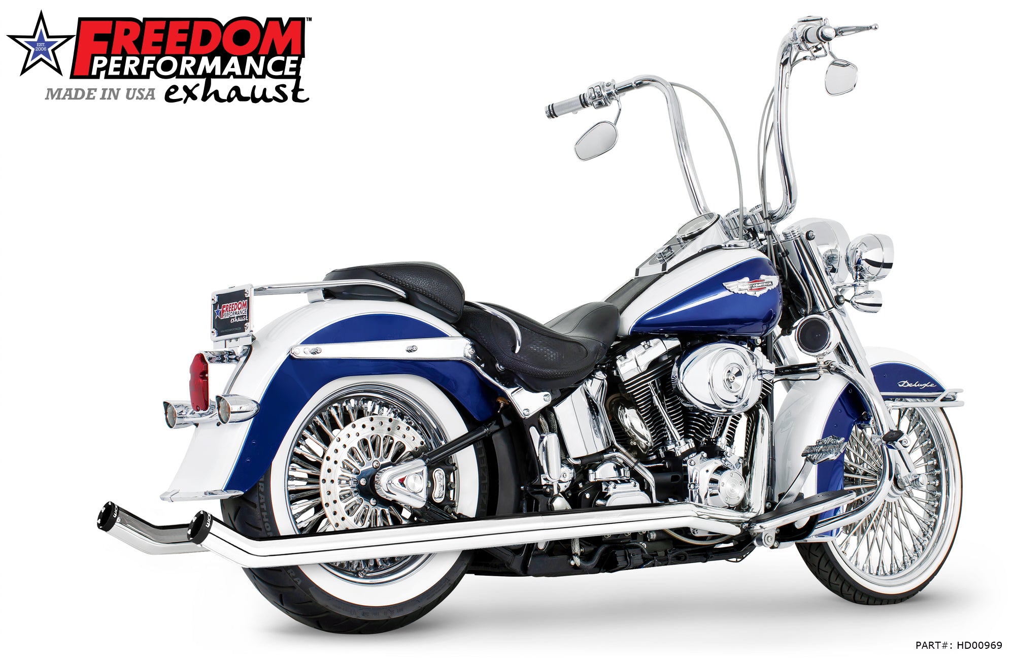 HARLEY SOFTAIL 2.5" CLASSIC SLIP-ONS 1997-2017 *FITS FREEDOM HEADERS ONLY*