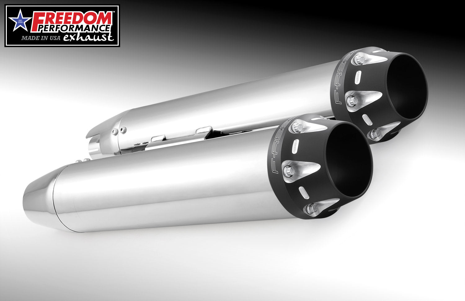 HARLEY SOFTAIL M8 ONLY 4" SLIP-ONS *FITS FREEDOM HEADERS ONLY*