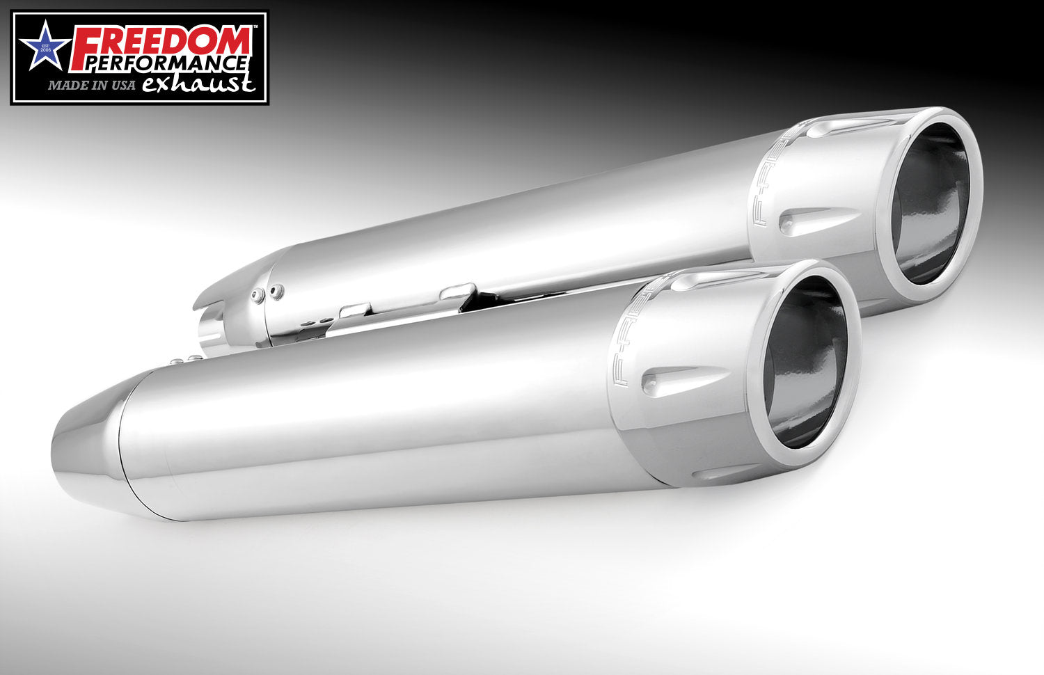 HARLEY SOFTAIL M8 ONLY 4" SLIP-ONS *FITS FREEDOM HEADERS ONLY*