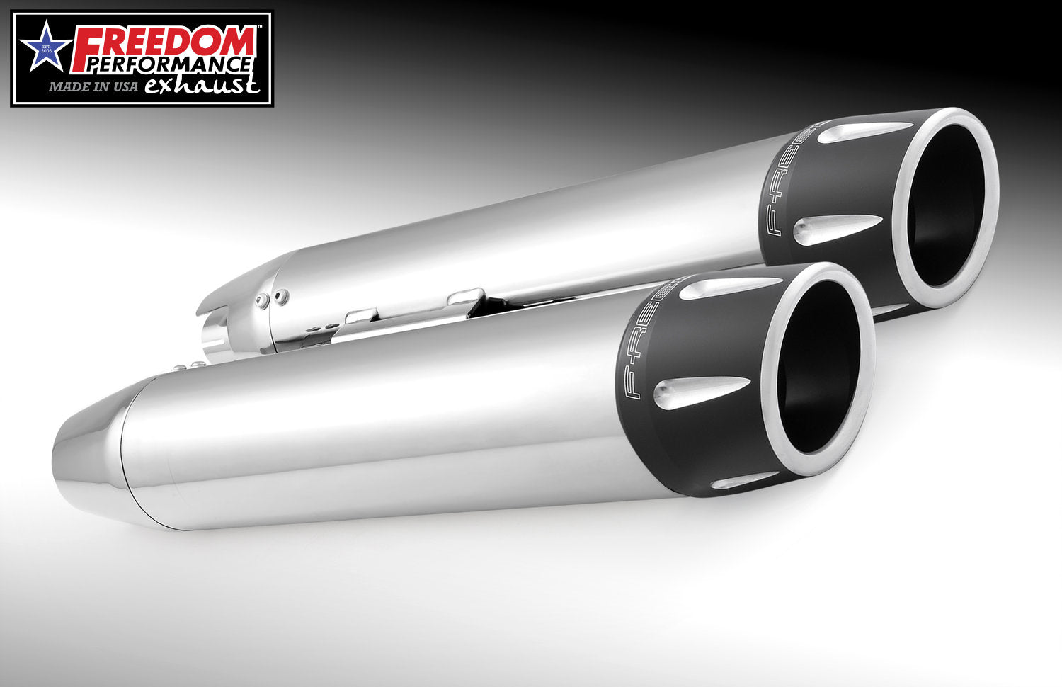 HARLEY SOFTAIL M8 ONLY 4" SLIP-ONS *FITS FREEDOM HEADERS ONLY*