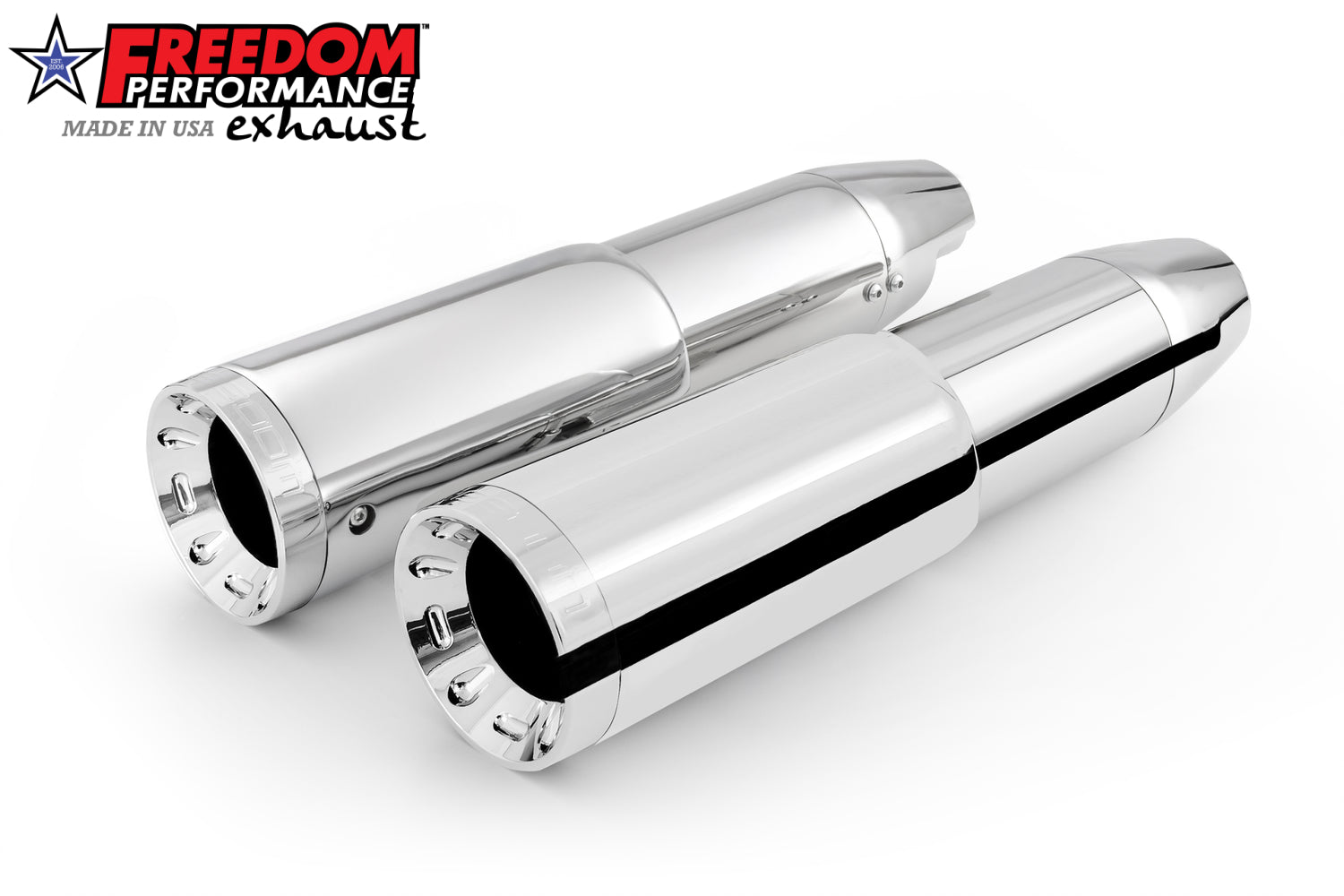 HARLEY 4.5" 2-STEP SLIP-ONS FOR SOFTAIL M8 ONLY (FPE HEADERS ONLY) BUNDLE