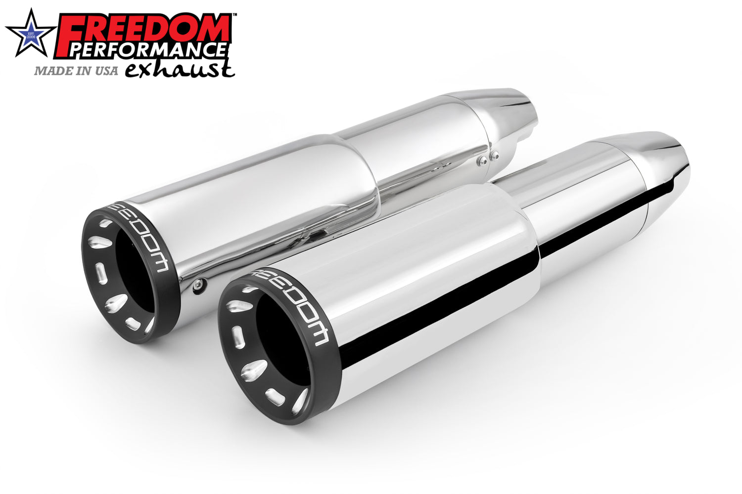 HARLEY 4.5" 2-STEP SLIP-ONS FOR SOFTAIL M8 ONLY (FPE HEADERS ONLY) BUNDLE