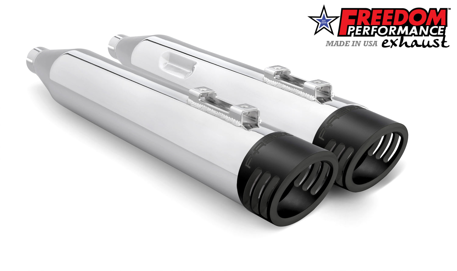 HARLEY SOFTAIL M8 ONLY 4" SLIP-ONS *FITS FREEDOM HEADERS ONLY* (SPECIAL ORDER)