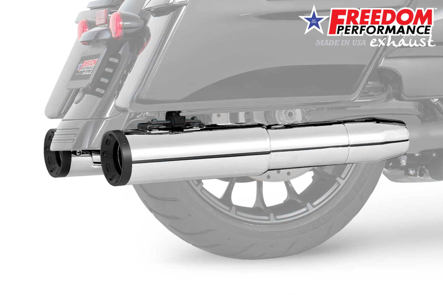 HARLEY 4.5" 2-STEP SLIP-ONS FOR TOURING/TRIKE BUNDLE