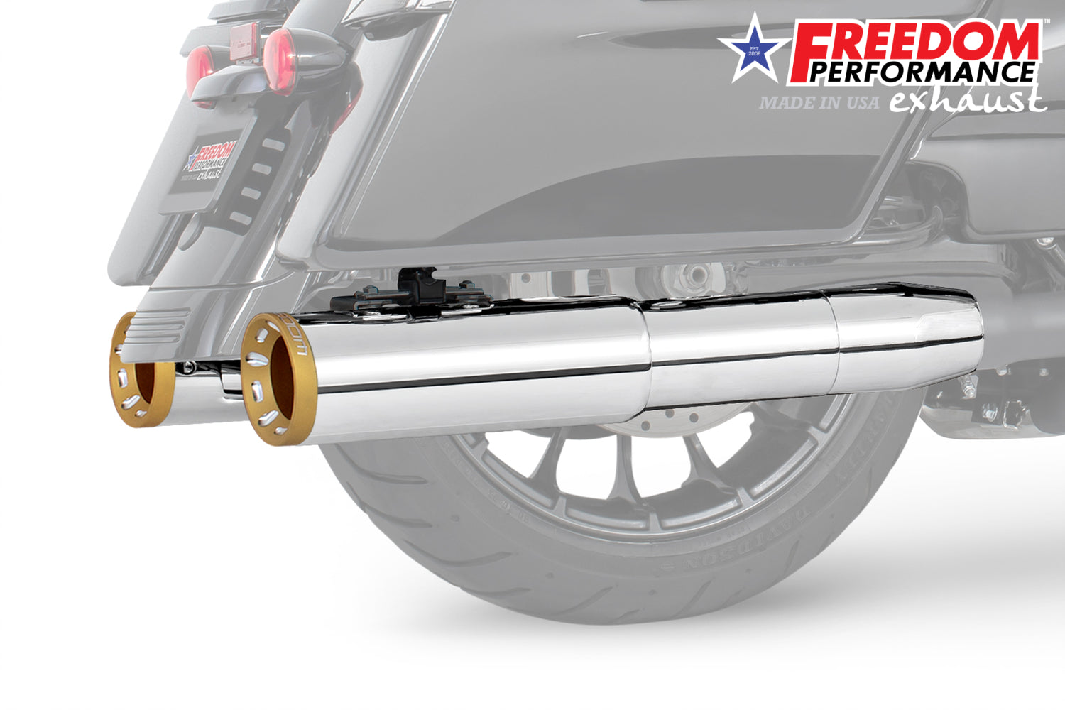 HARLEY 4.5" 2-STEP SLIP-ONS FOR TOURING/TRIKE BUNDLE