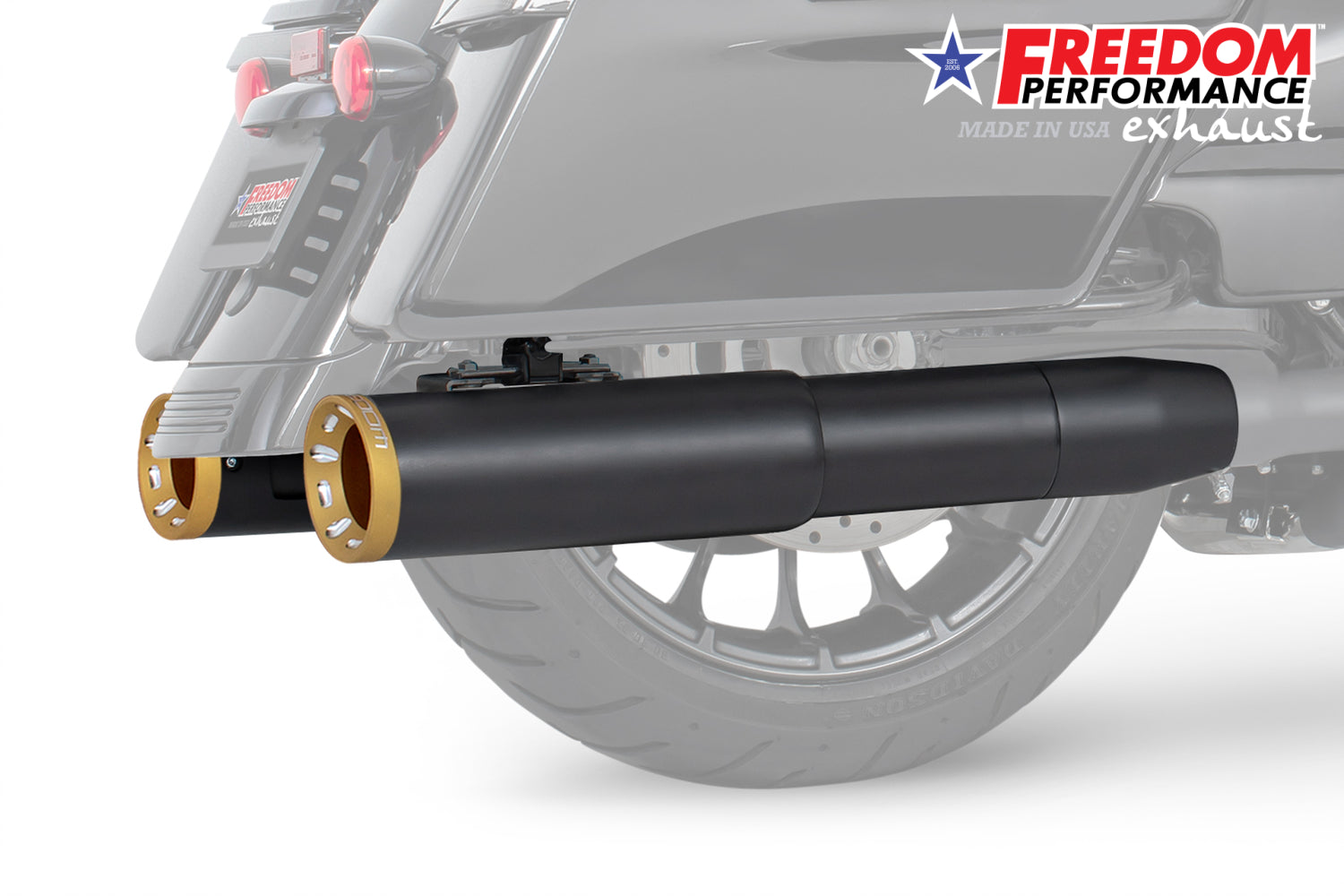 HARLEY 4.5" 2-STEP SLIP-ONS FOR TOURING/TRIKE BUNDLE