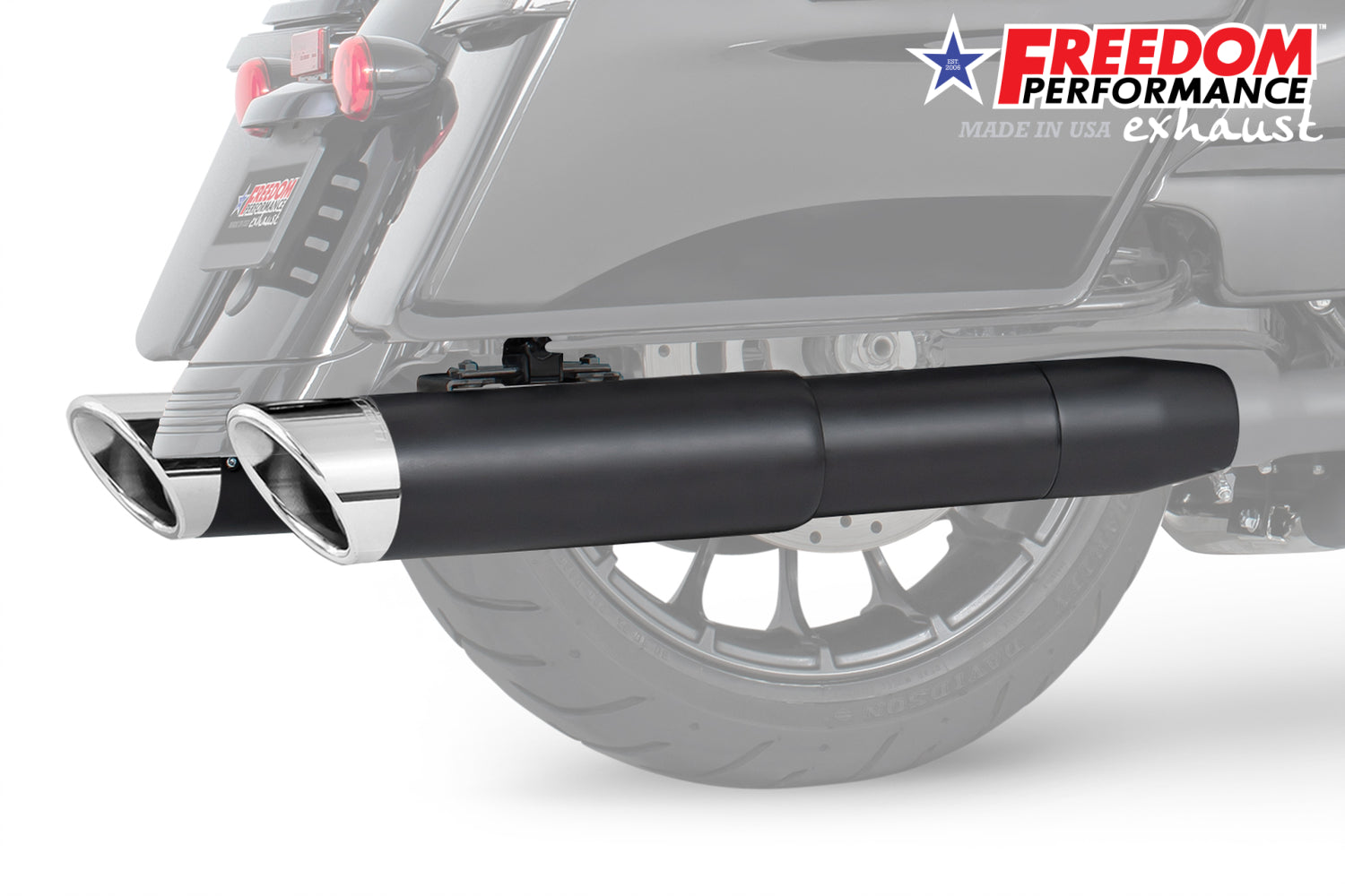 HARLEY 4.5" 2-STEP SLIP-ONS FOR TOURING/TRIKE BUNDLE