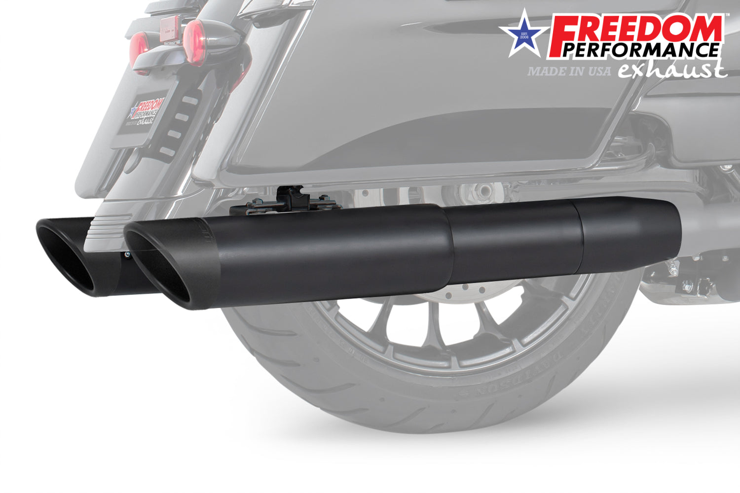 HARLEY 4.5" 2-STEP SLIP-ONS FOR TOURING/TRIKE BUNDLE