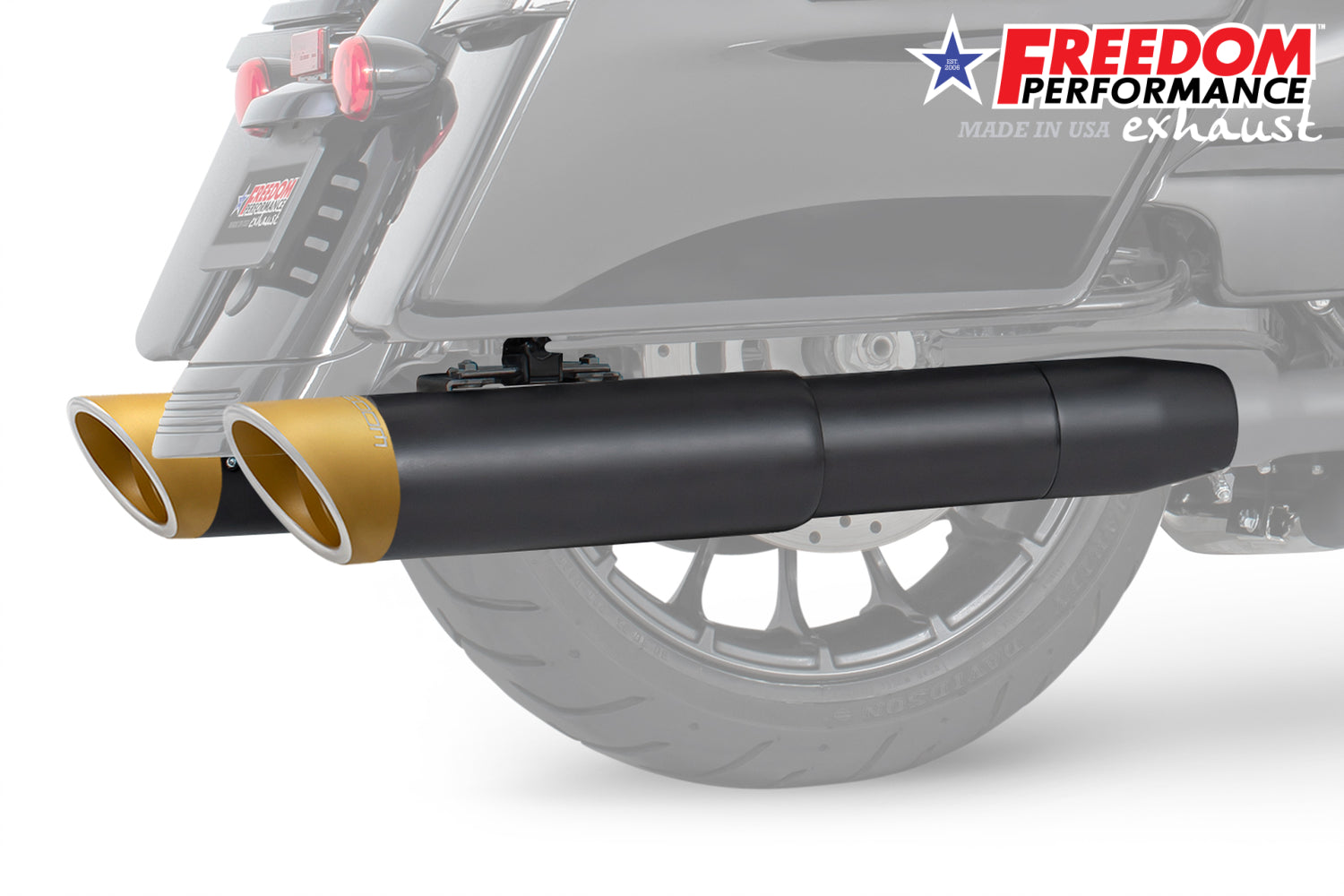 HARLEY 4.5" 2-STEP SLIP-ONS FOR TOURING/TRIKE BUNDLE