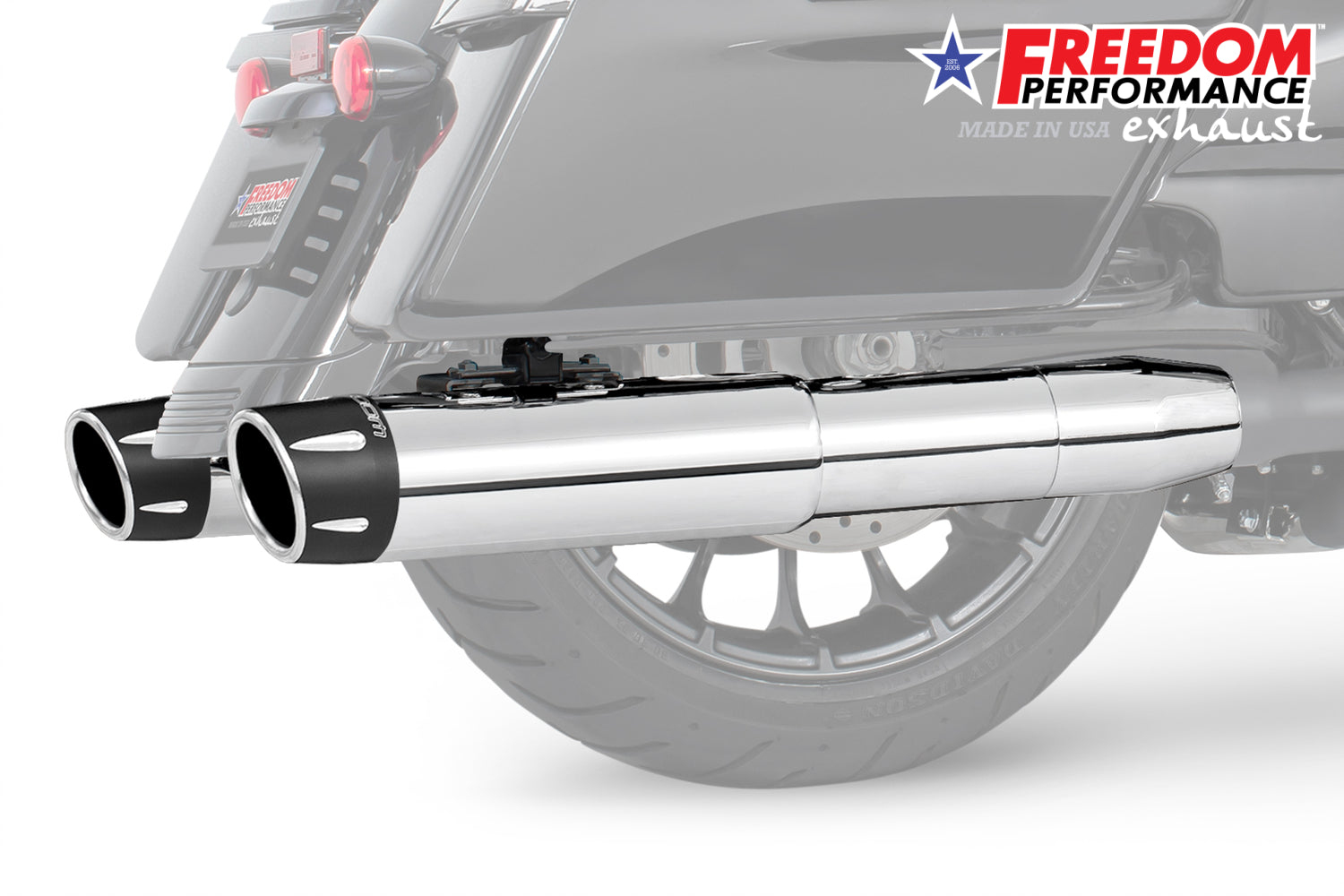 HARLEY 4.5" 2-STEP SLIP-ONS FOR TOURING/TRIKE BUNDLE