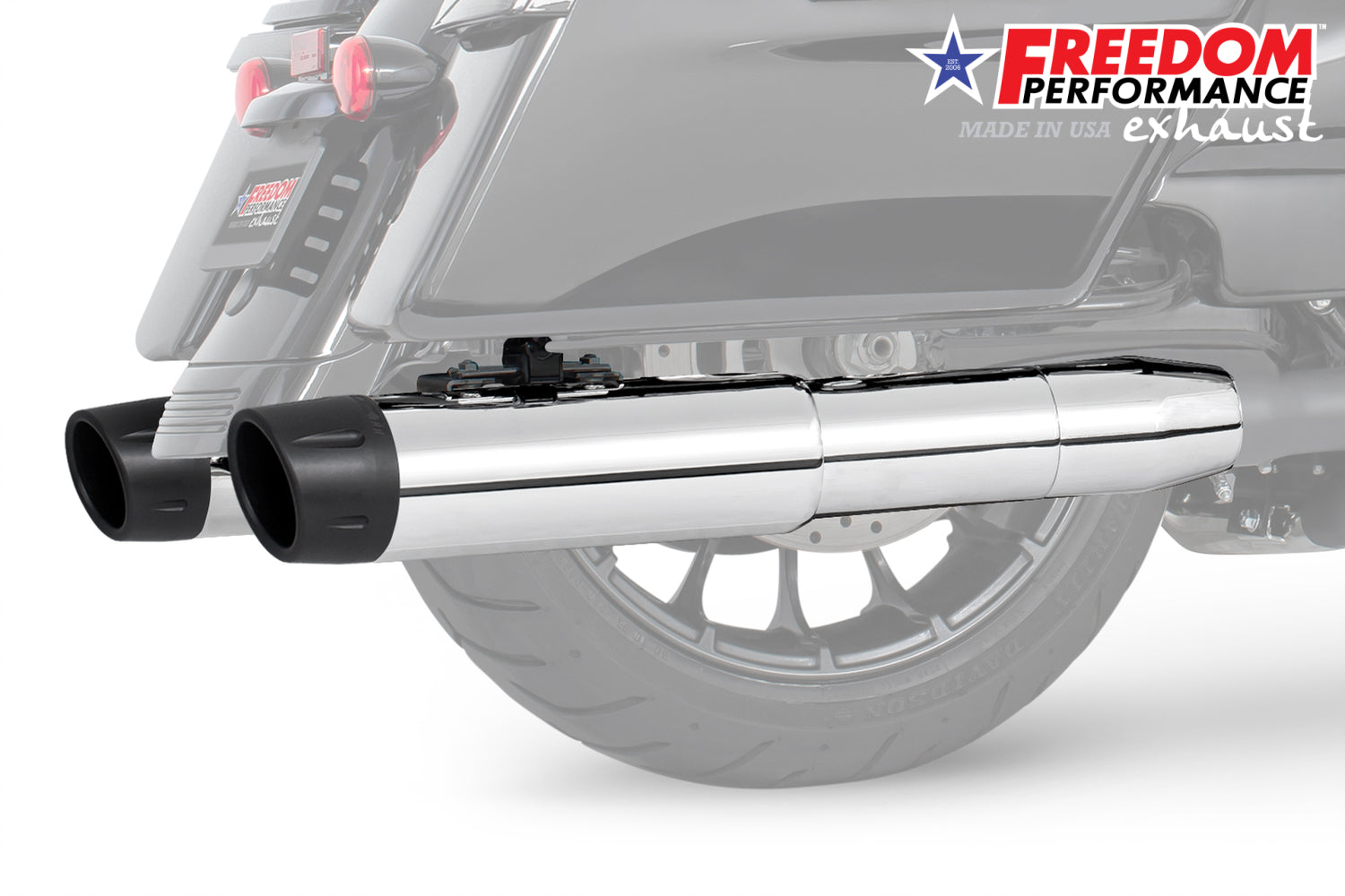 HARLEY 4.5" 2-STEP SLIP-ONS FOR TOURING/TRIKE BUNDLE