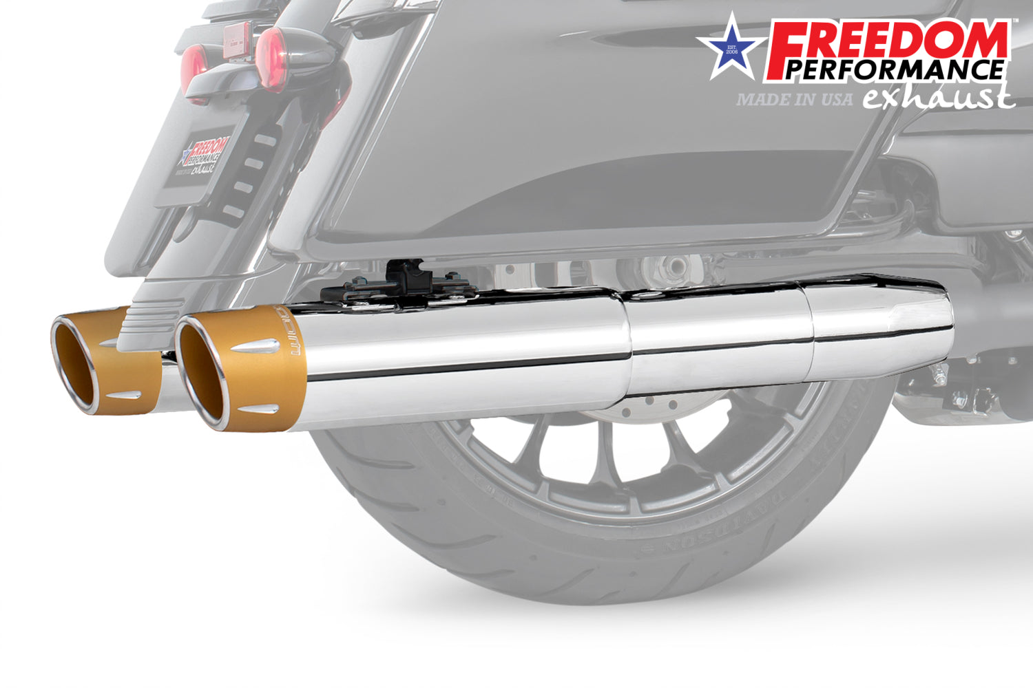 HARLEY 4.5" 2-STEP SLIP-ONS FOR TOURING/TRIKE BUNDLE