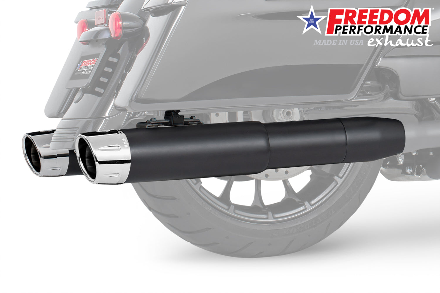 HARLEY 4.5" 2-STEP SLIP-ONS FOR TOURING/TRIKE BUNDLE