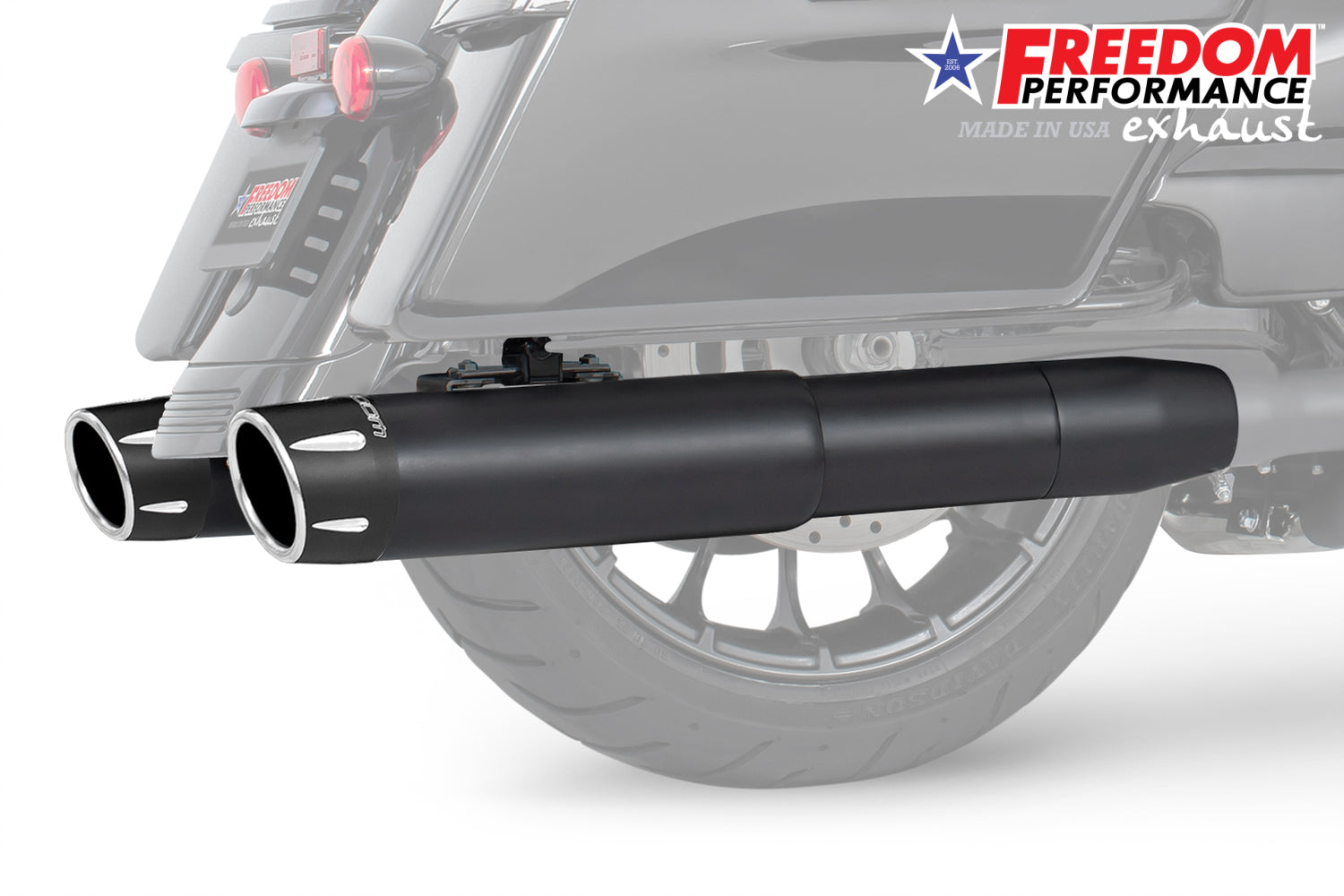 HARLEY 4.5" 2-STEP SLIP-ONS FOR TOURING/TRIKE BUNDLE