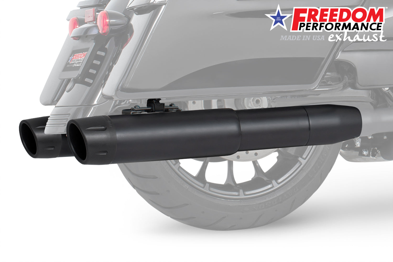 HARLEY 4.5" 2-STEP SLIP-ONS FOR TOURING/TRIKE BUNDLE