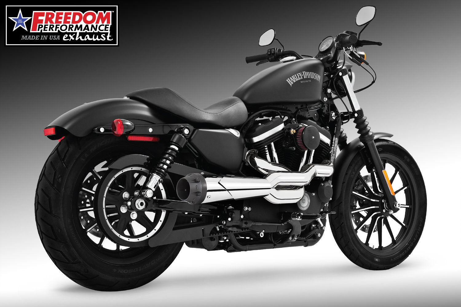 HARLEY SPORTSTER 2-INTO-1 "HIGH" AMERICAN OUTLAW 1986-2022