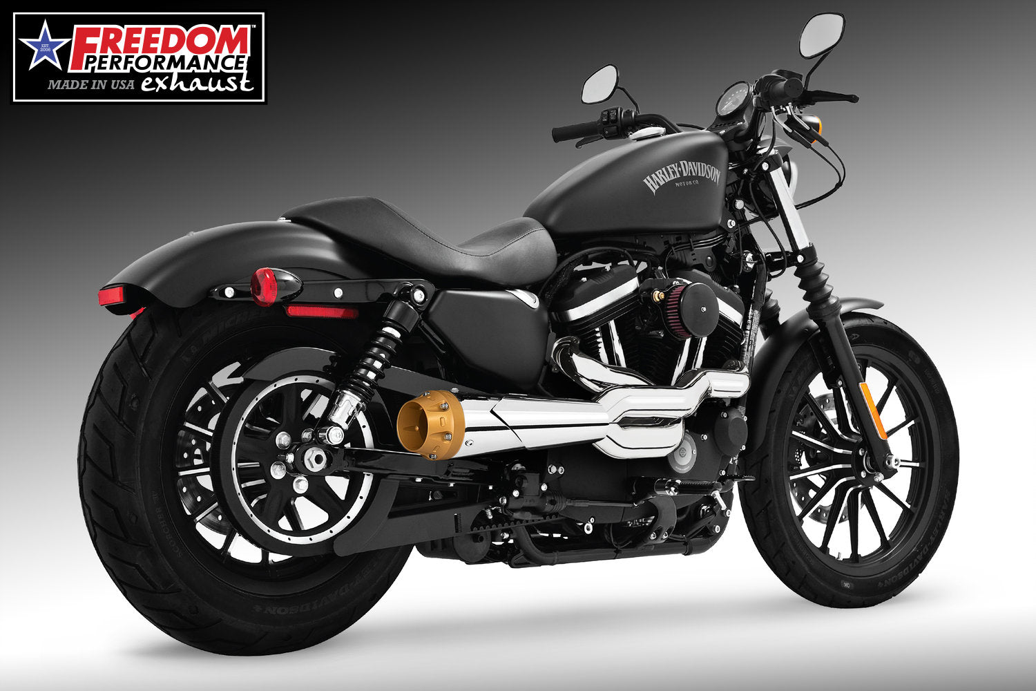 HARLEY SPORTSTER 2-INTO-1 "HIGH" AMERICAN OUTLAW 1986-2022