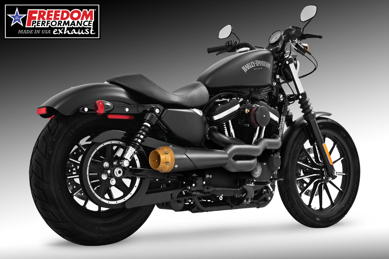 HARLEY SPORTSTER 2-INTO-1 "HIGH" AMERICAN OUTLAW 1986-2022