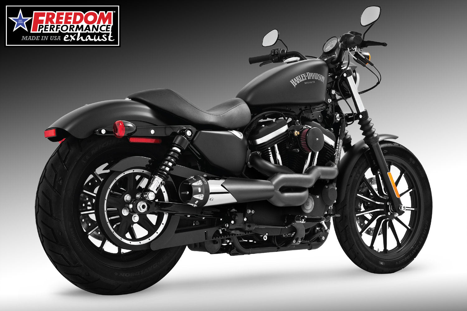HARLEY SPORTSTER 2-INTO-1 "HIGH" AMERICAN OUTLAW 1986-2022