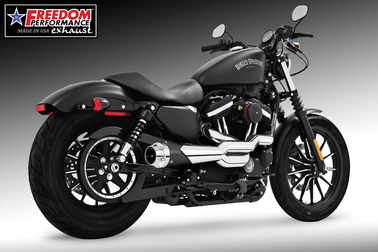 HARLEY SPORTSTER 2-INTO-1 "HIGH" AMERICAN OUTLAW 1986-2022
