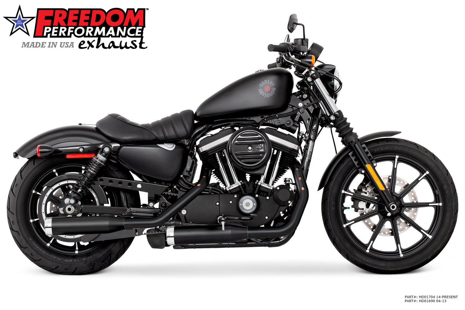 HARLEY SPORTSTER 3.25" SLIP-ONS 2004-2022 (SPECIAL ORDER)