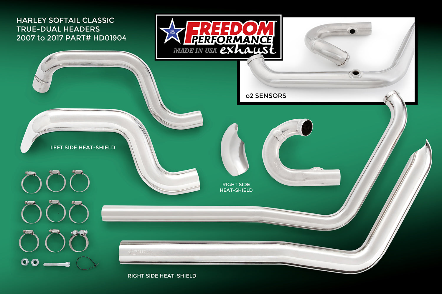 HARLEY SOFTAIL CLASSIC TRUE-DUAL HEADERS ONLY