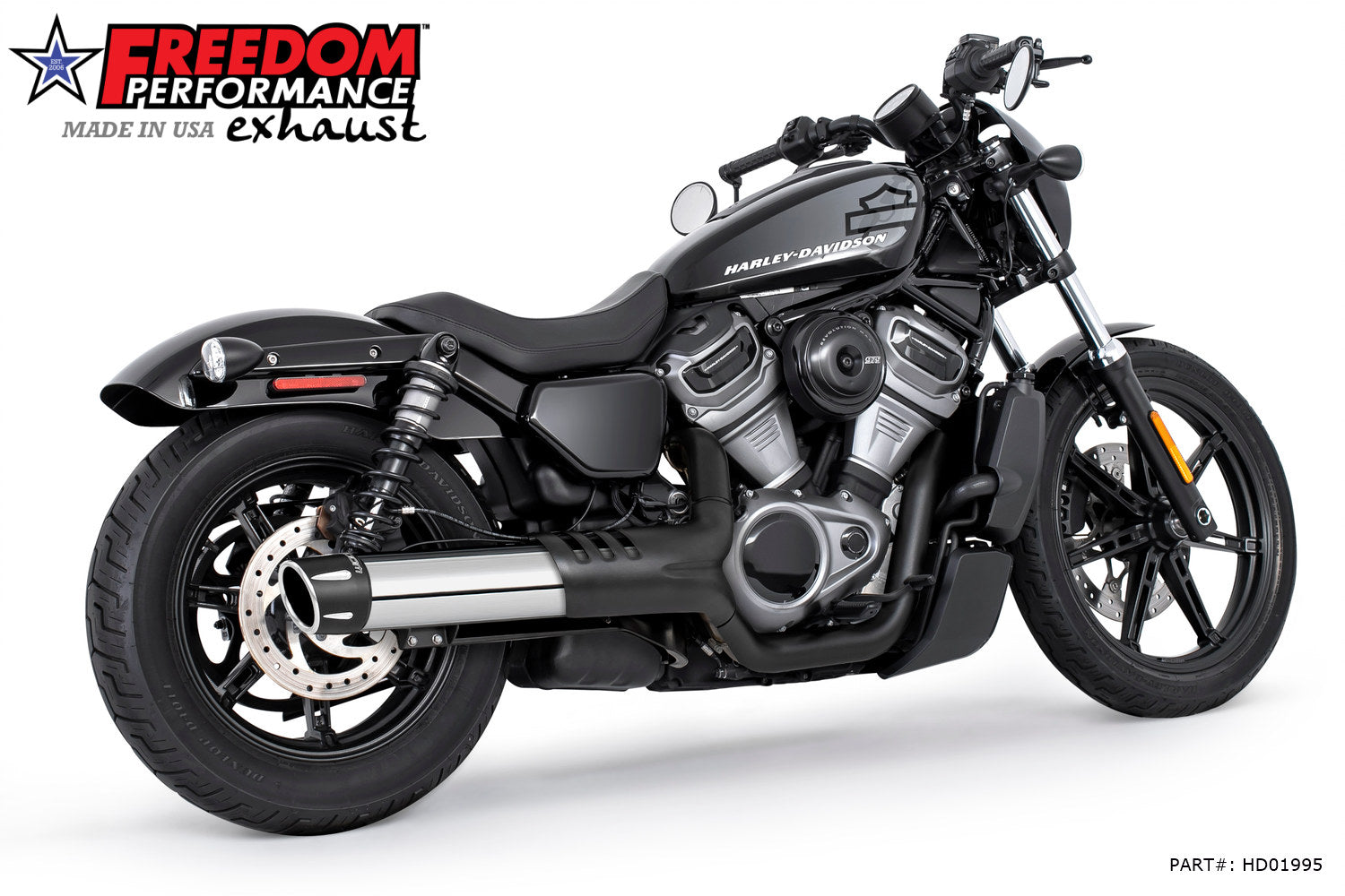 HARLEY NIGHTSTER 4" SLIP-ON Fits 23'- Present Bundle