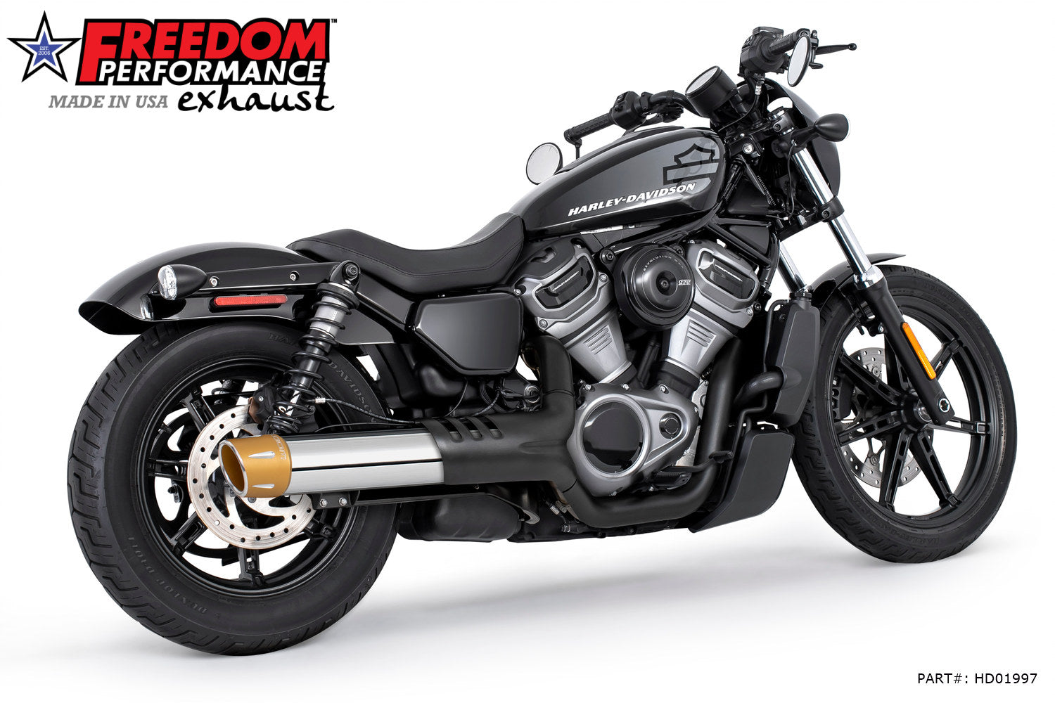 HARLEY NIGHTSTER 4" SLIP-ON Fits 23'- Present Bundle