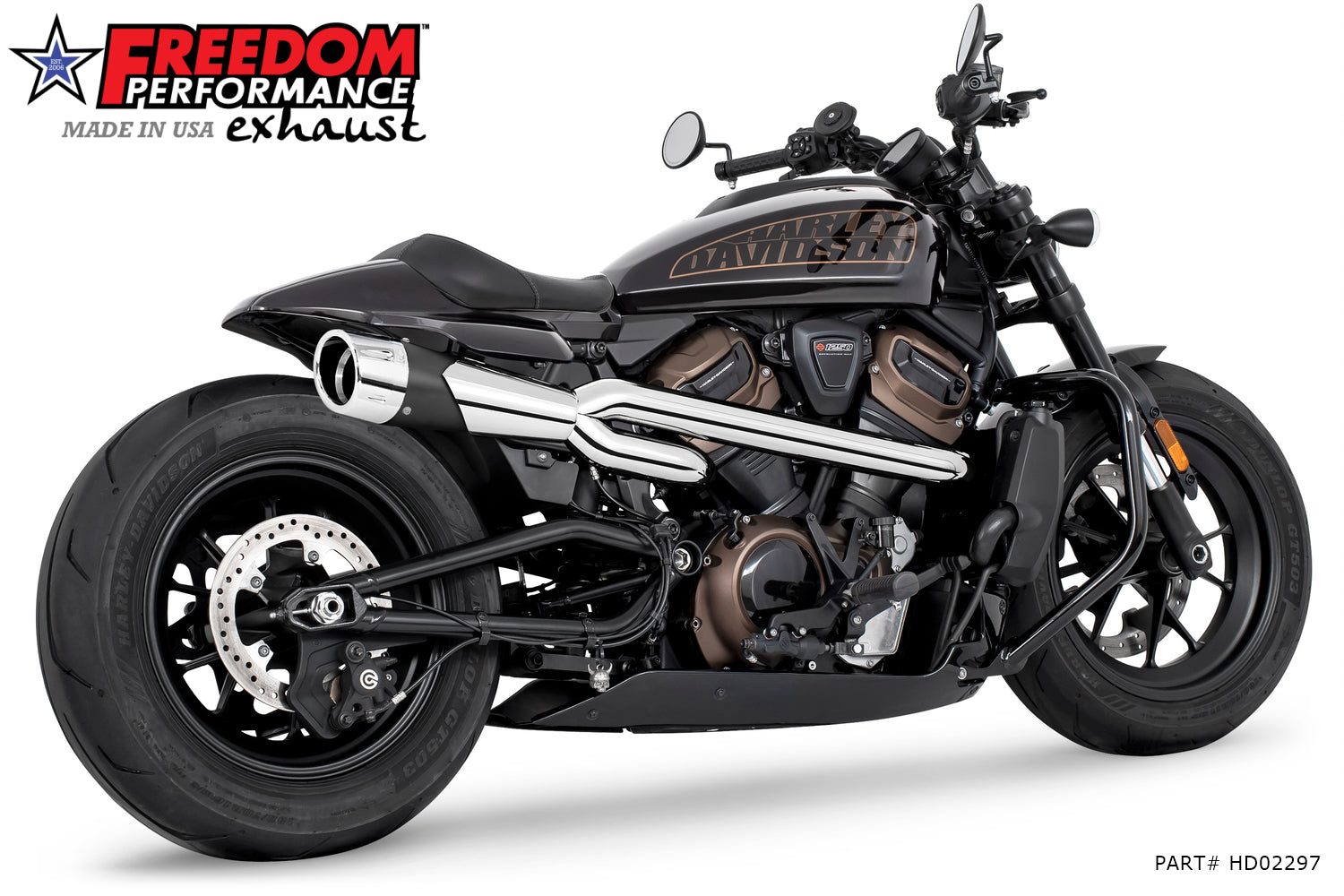 HARLEY SPORTSTER S 2-INTO-1 COMBAT SHORTY HIGH '21 to Present Bundle