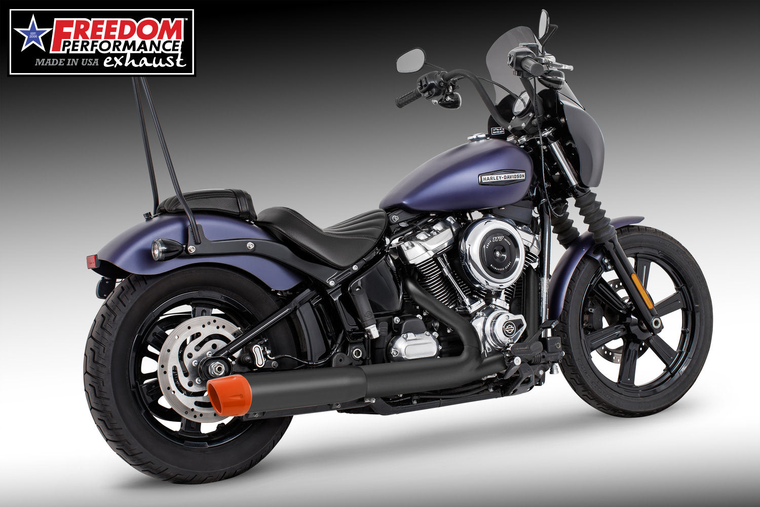 HARLEY SOFTAIL 2025 - PRESENT 4" SLIP ON BUNDLE FITS ALL NARROW TIRE