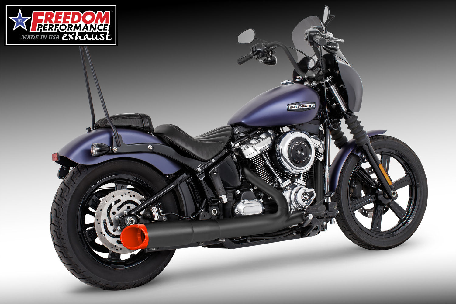 HARLEY SOFTAIL 2025 - PRESENT 4.5" SLIP-ON BUNDLE FITS ALL NARROW TIRE