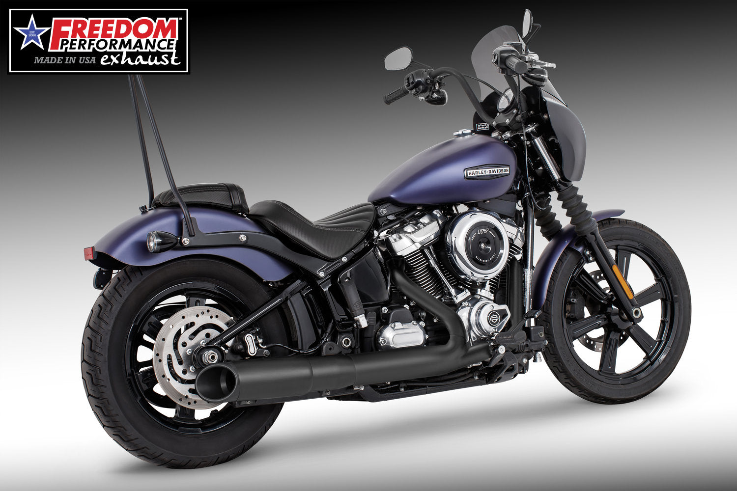 HARLEY SOFTAIL 2025 - PRESENT 4.5" SLIP-ON BUNDLE FITS ALL NARROW TIRE