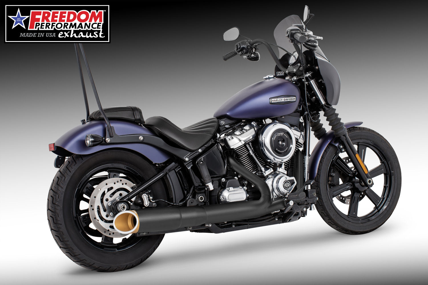 HARLEY SOFTAIL 2025 - PRESENT 4.5" SLIP-ON BUNDLE FITS ALL NARROW TIRE