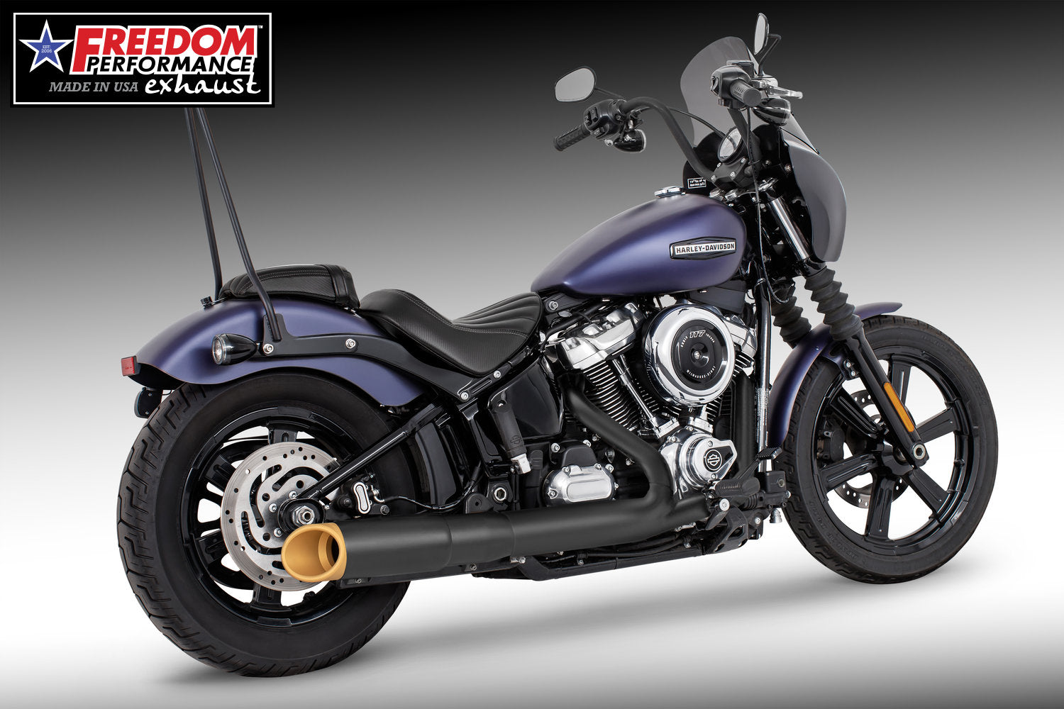 HARLEY SOFTAIL 2025 - PRESENT 4.5" SLIP-ON BUNDLE FITS ALL NARROW TIRE