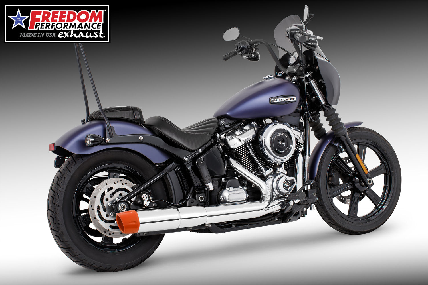 HARLEY SOFTAIL 2025 - PRESENT 4.5" SLIP-ON BUNDLE FITS ALL NARROW TIRE