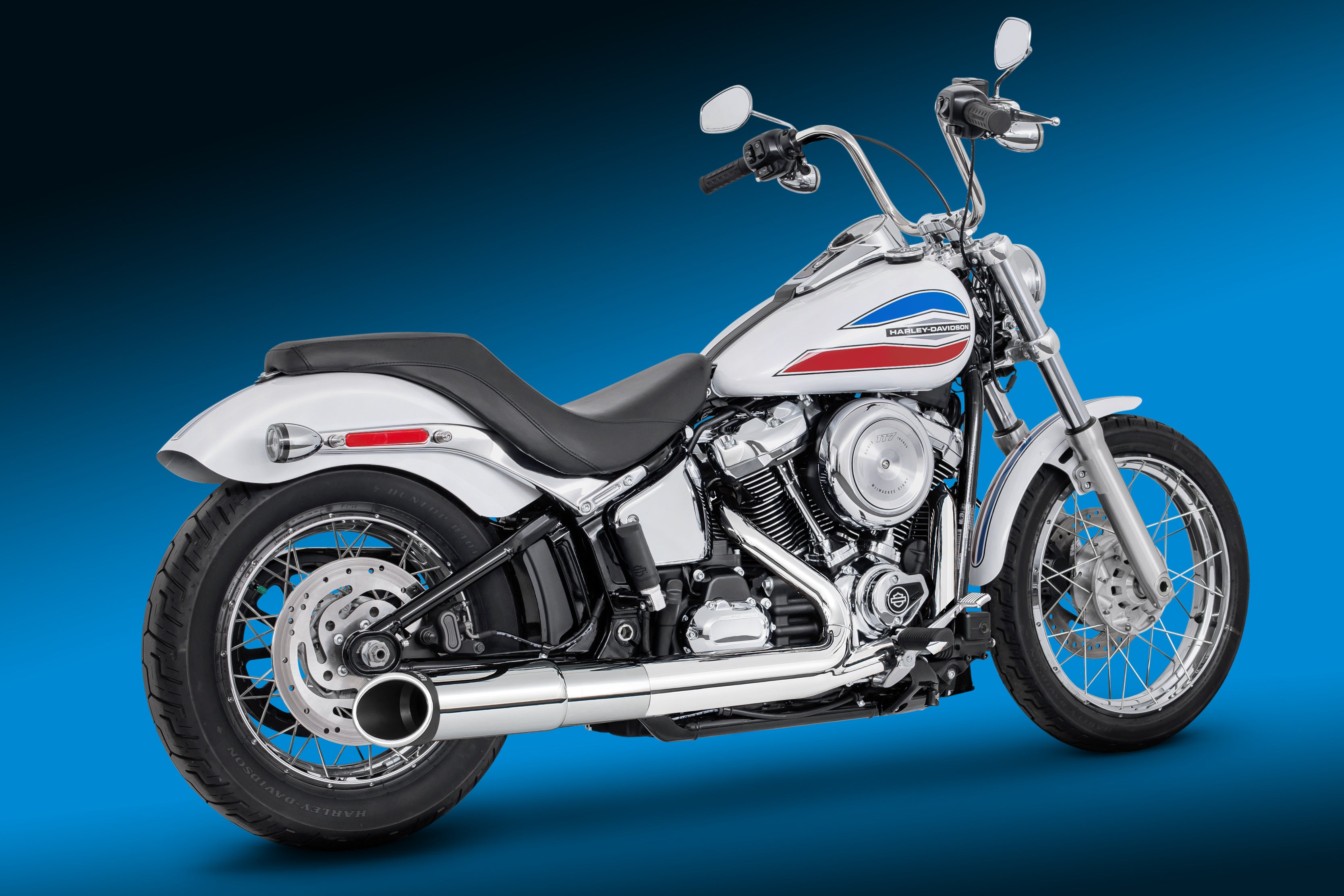 HARLEY SOFTAIL 2025 - PRESENT 4.5" SLIP-ON BUNDLE FITS ALL NARROW TIRE