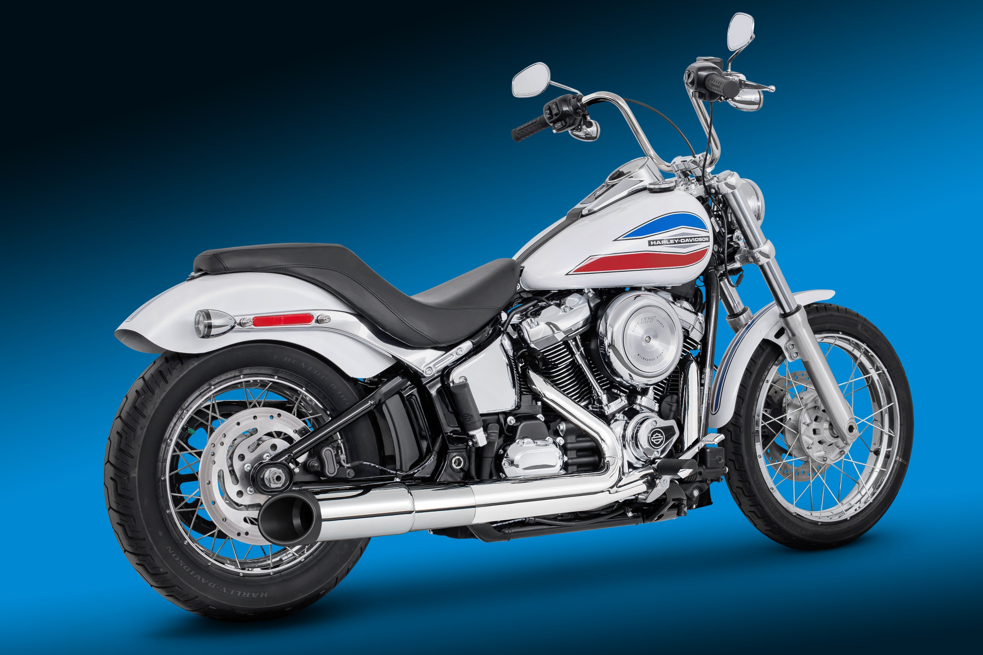 HARLEY SOFTAIL 2025 - PRESENT 4.5" SLIP-ON BUNDLE FITS ALL NARROW TIRE