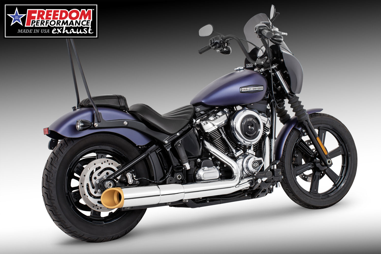 HARLEY SOFTAIL 2025 - PRESENT 4.5" SLIP-ON BUNDLE FITS ALL NARROW TIRE