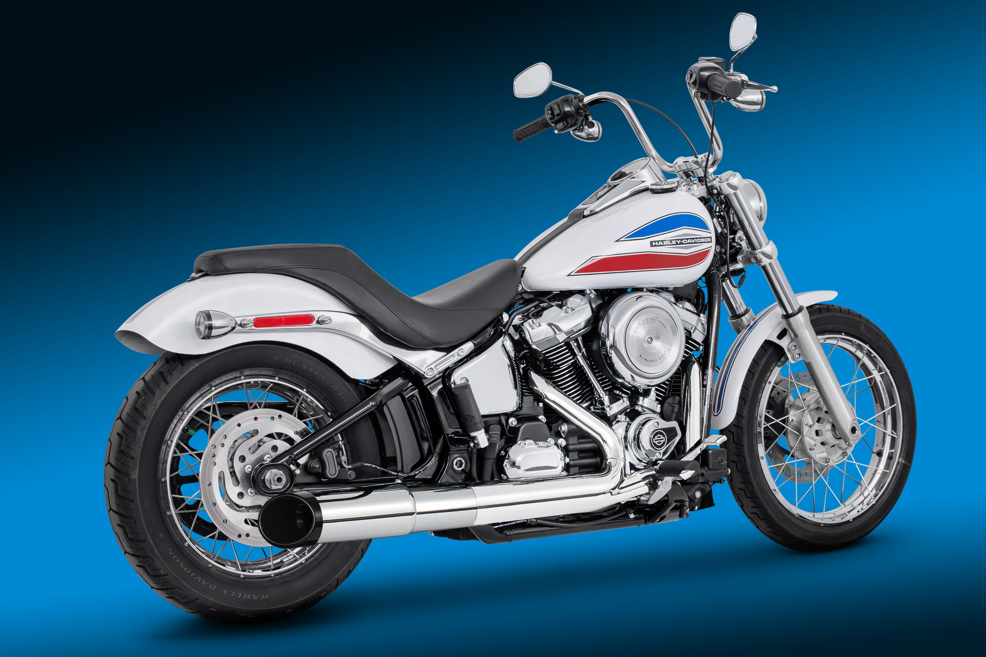 HARLEY SOFTAIL 2025 - PRESENT 4.5" SLIP-ON BUNDLE FITS ALL NARROW TIRE
