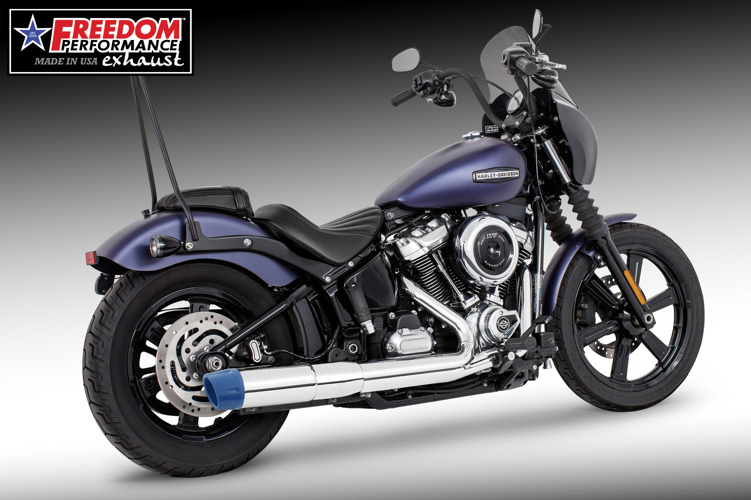 HARLEY SOFTAIL 2025 - PRESENT 4.5" SLIP-ON BUNDLE FITS ALL NARROW TIRE