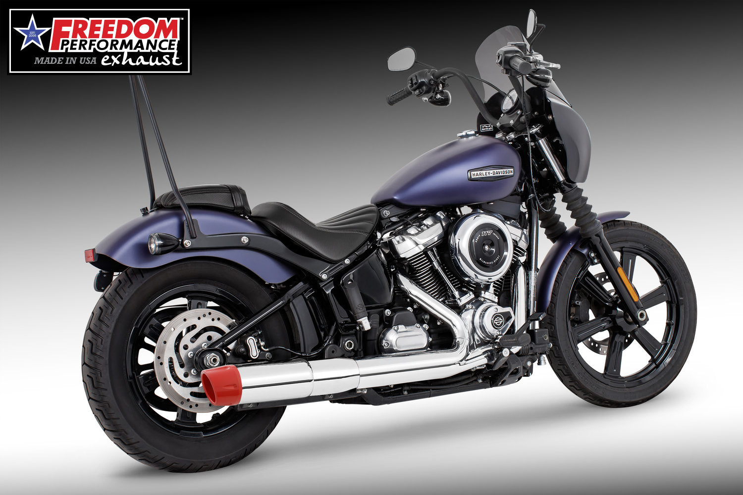 HARLEY SOFTAIL 2025 - PRESENT 4.5" SLIP-ON BUNDLE FITS ALL NARROW TIRE