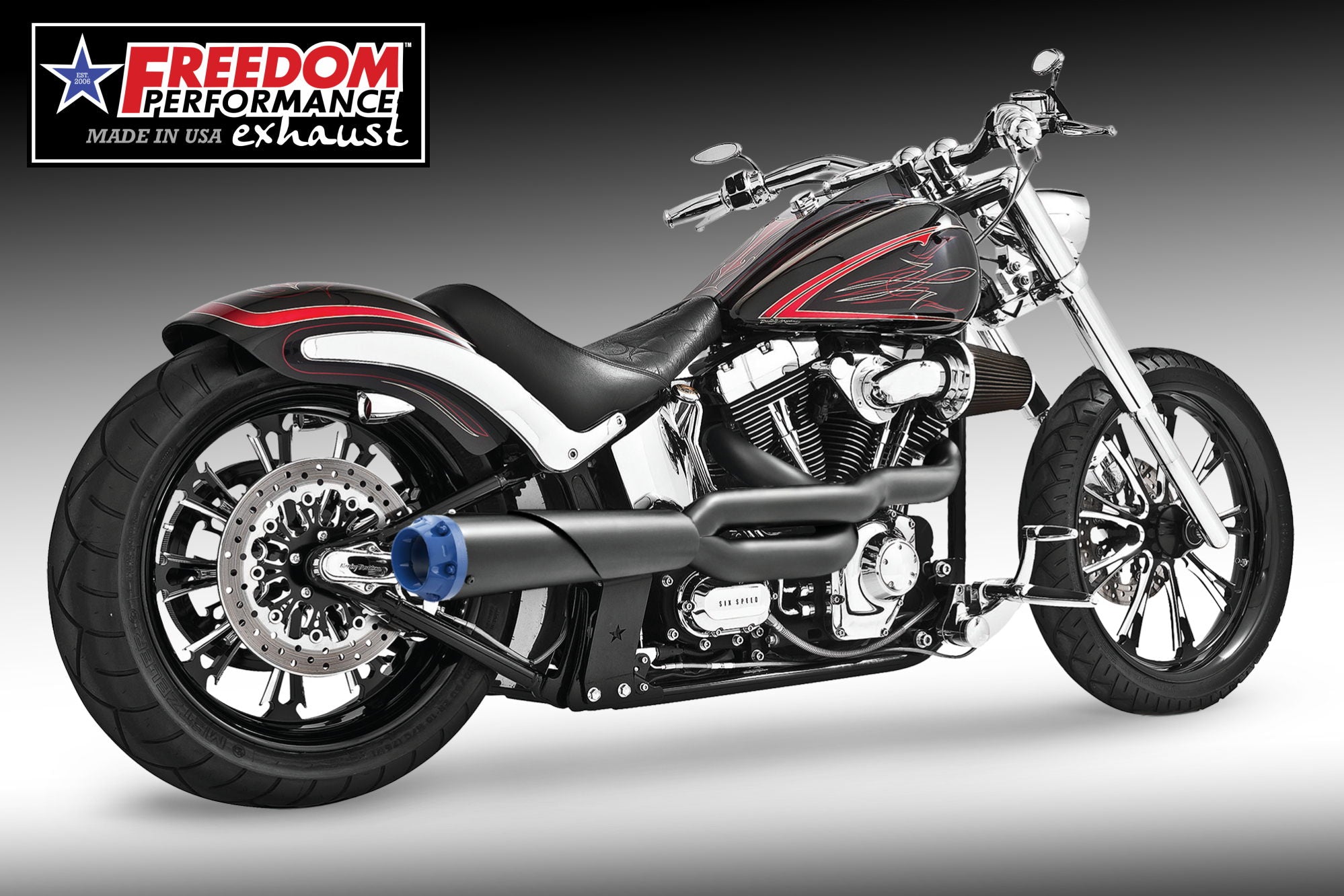 HARLEY SOFTAIL ROCKER & BREAKOUT 2-INTO-1 "HIGH" AMERICAN OUTLAW 2007-2017