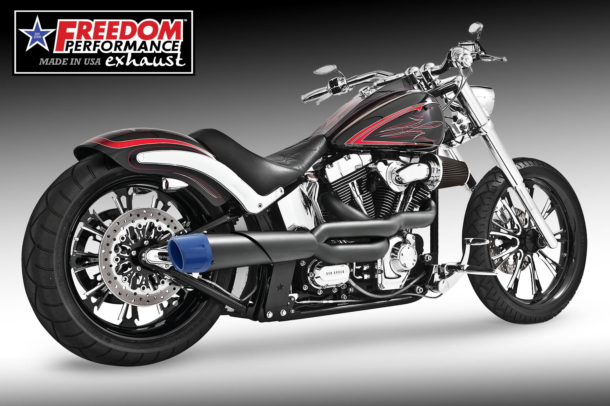 HARLEY SOFTAIL ROCKER & BREAKOUT 2-INTO-1 "HIGH" AMERICAN OUTLAW 2007-2017