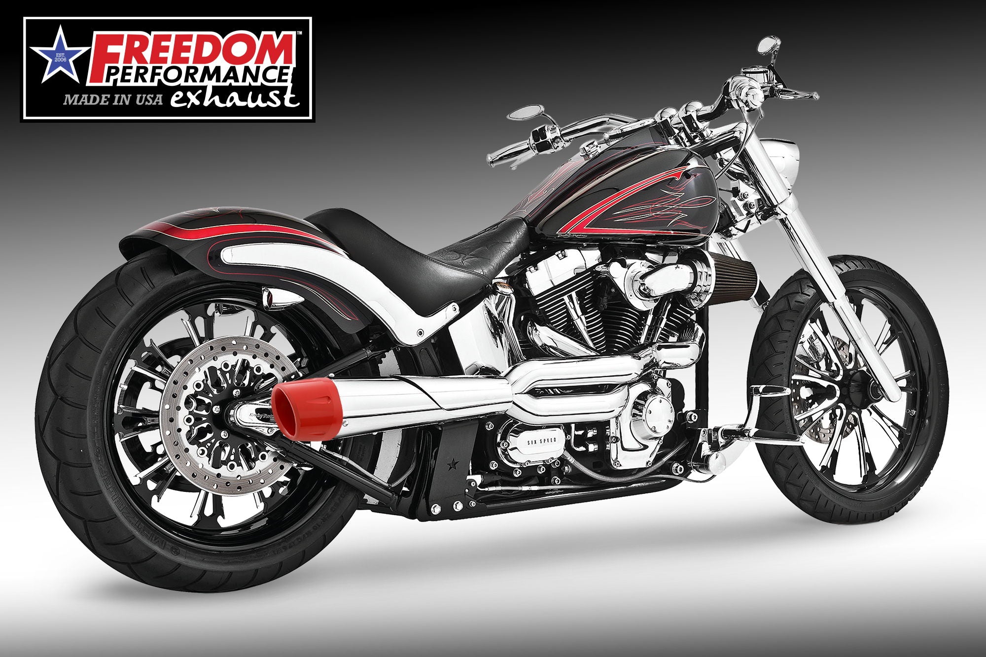 HARLEY SOFTAIL ROCKER & BREAKOUT 2-INTO-1 "HIGH" AMERICAN OUTLAW 2007-2017