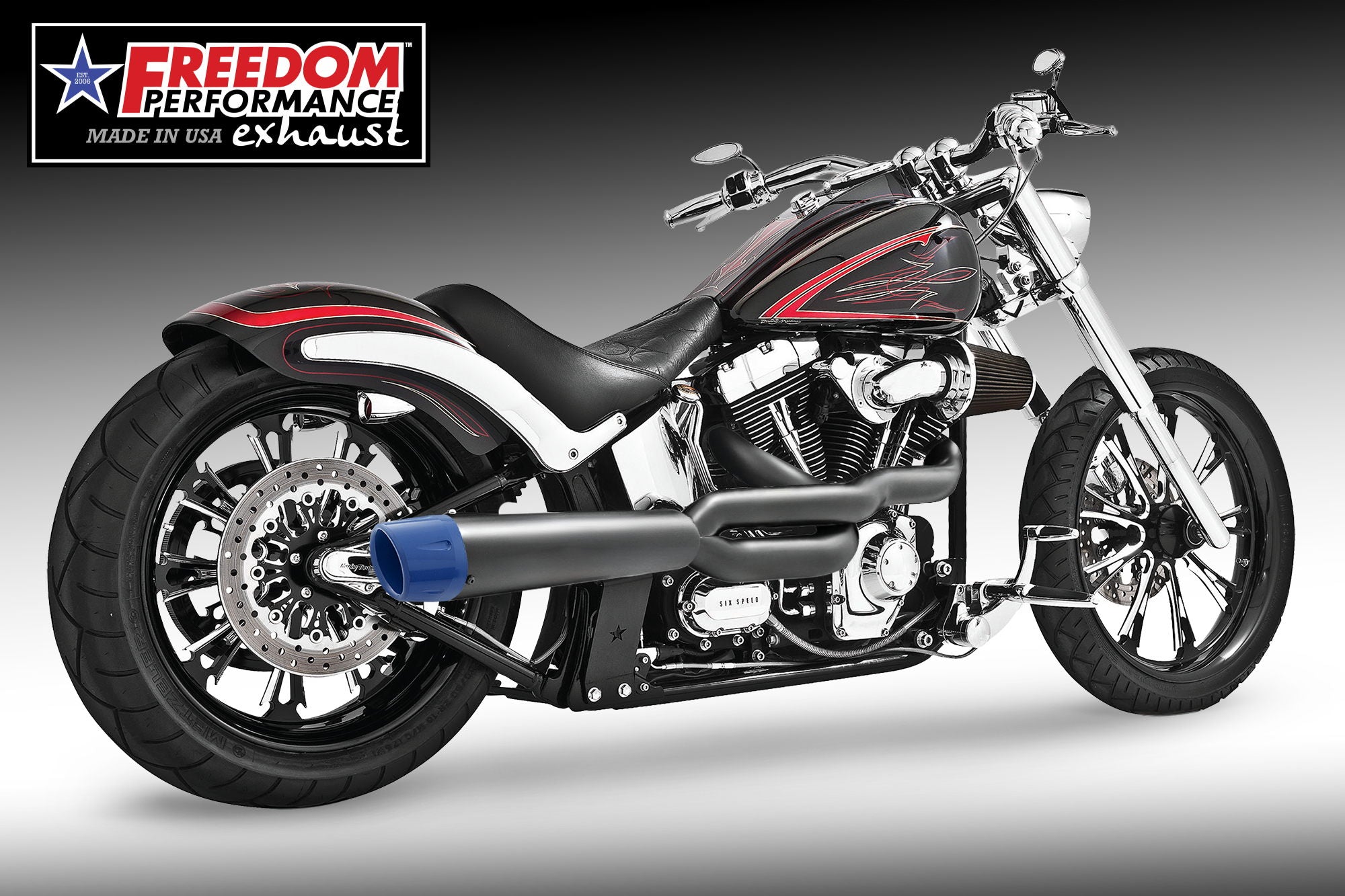 HARLEY SOFTAIL ROCKER & BREAKOUT 2-INTO-1 "HIGH" AMERICAN OUTLAW 2007-2017