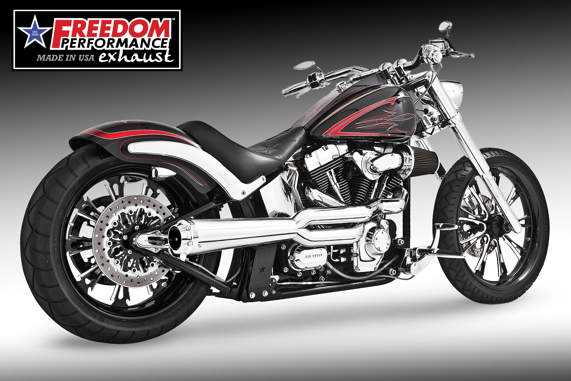 HARLEY SOFTAIL ROCKER & BREAKOUT 2-INTO-1 "HIGH" AMERICAN OUTLAW 2007-2017