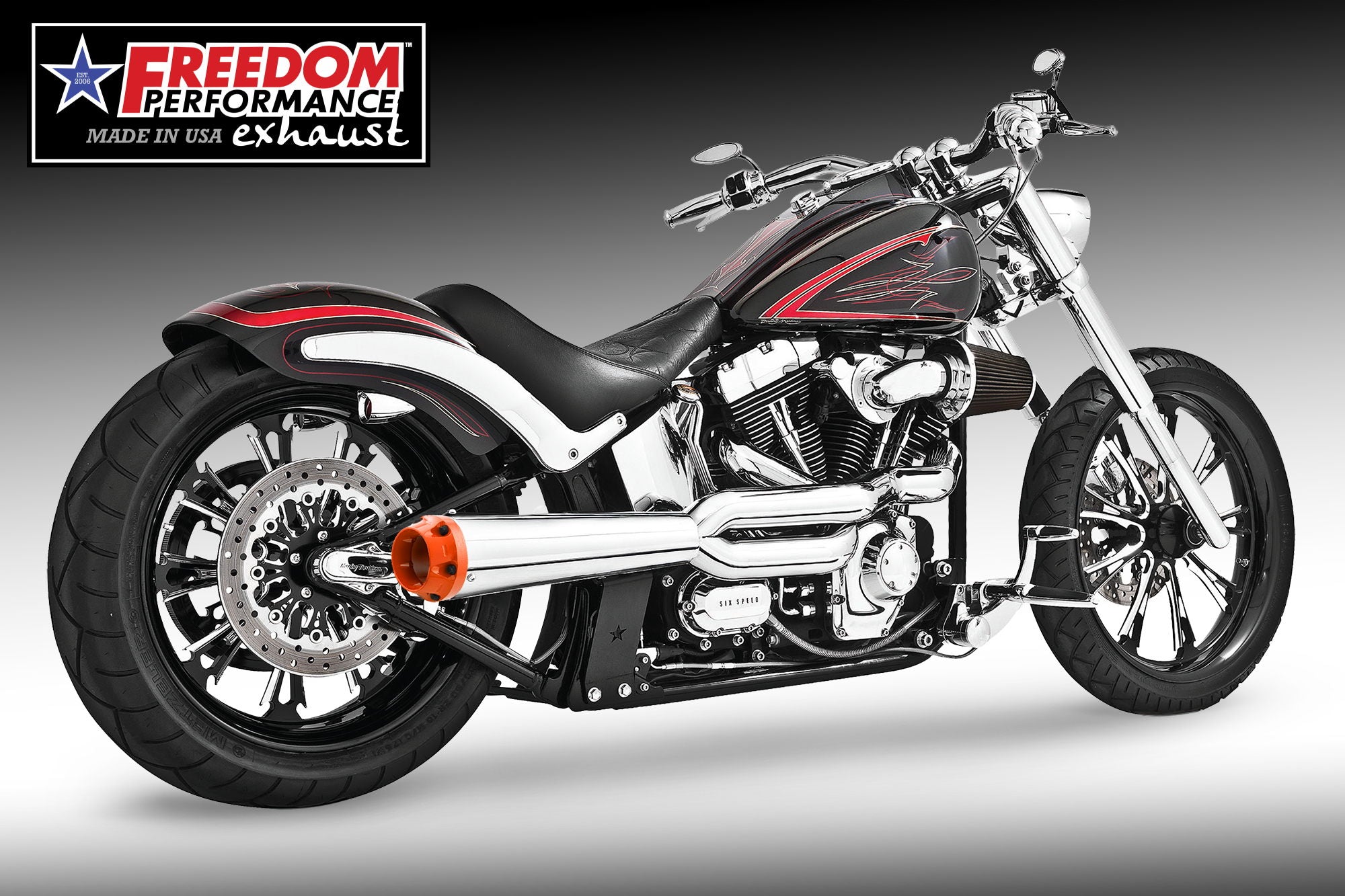 HARLEY SOFTAIL ROCKER & BREAKOUT 2-INTO-1 "HIGH" AMERICAN OUTLAW 2007-2017