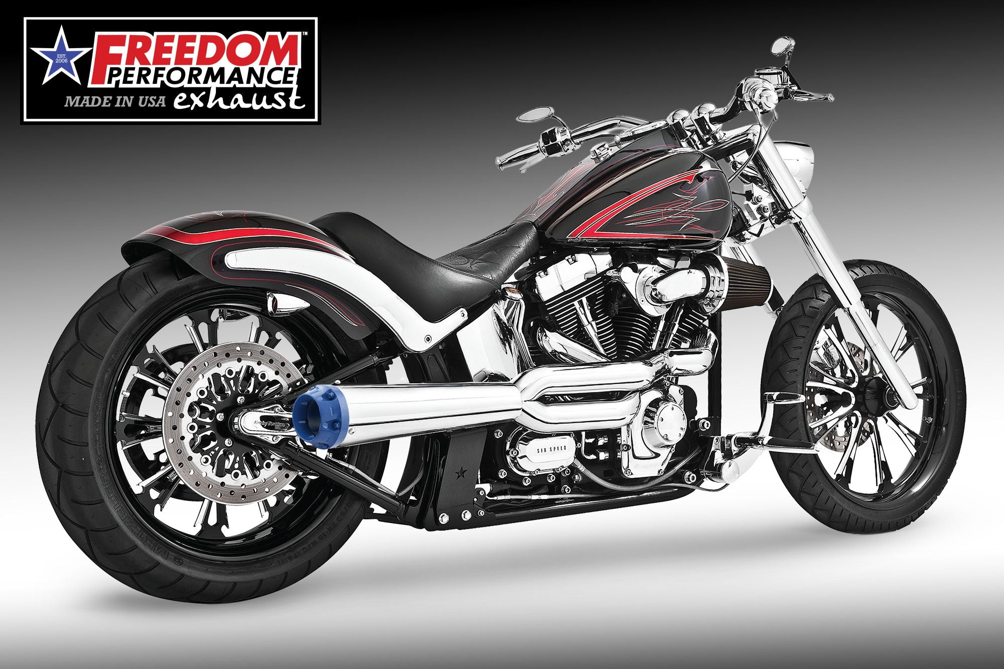 HARLEY SOFTAIL ROCKER & BREAKOUT 2-INTO-1 "HIGH" AMERICAN OUTLAW 2007-2017