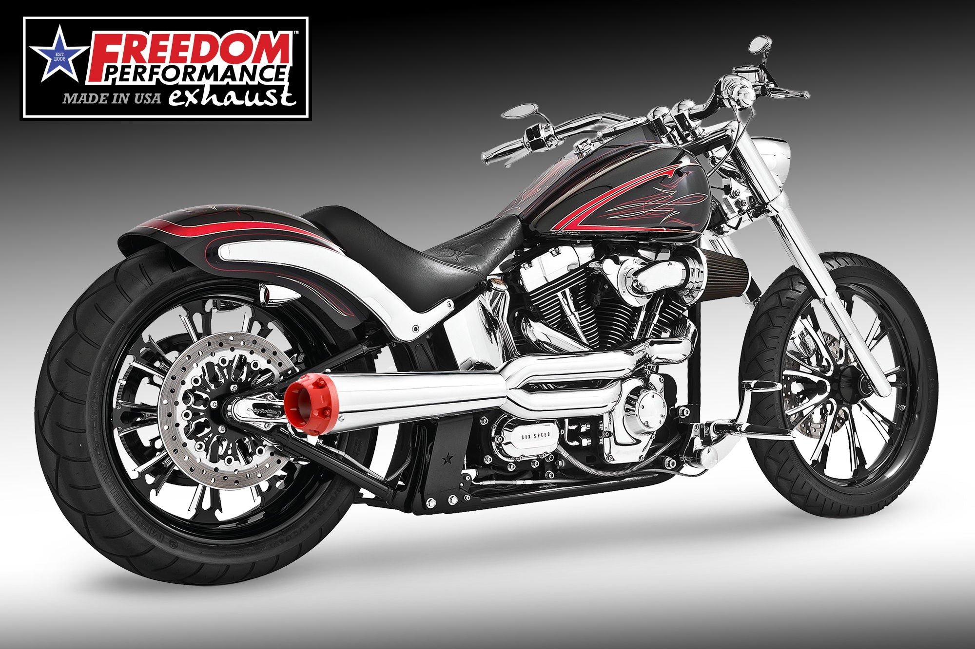 HARLEY SOFTAIL ROCKER & BREAKOUT 2-INTO-1 "HIGH" AMERICAN OUTLAW 2007-2017