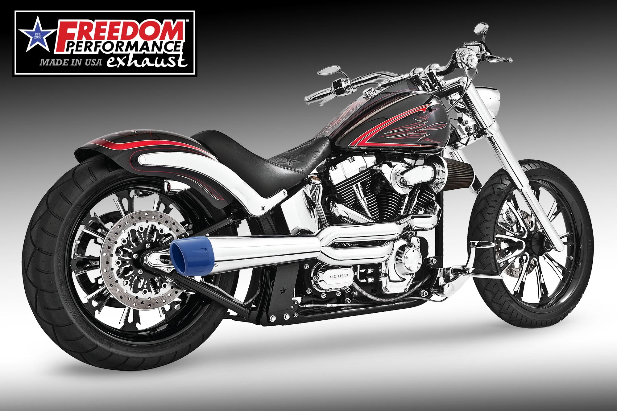 HARLEY SOFTAIL ROCKER & BREAKOUT 2-INTO-1 "HIGH" AMERICAN OUTLAW 2007-2017